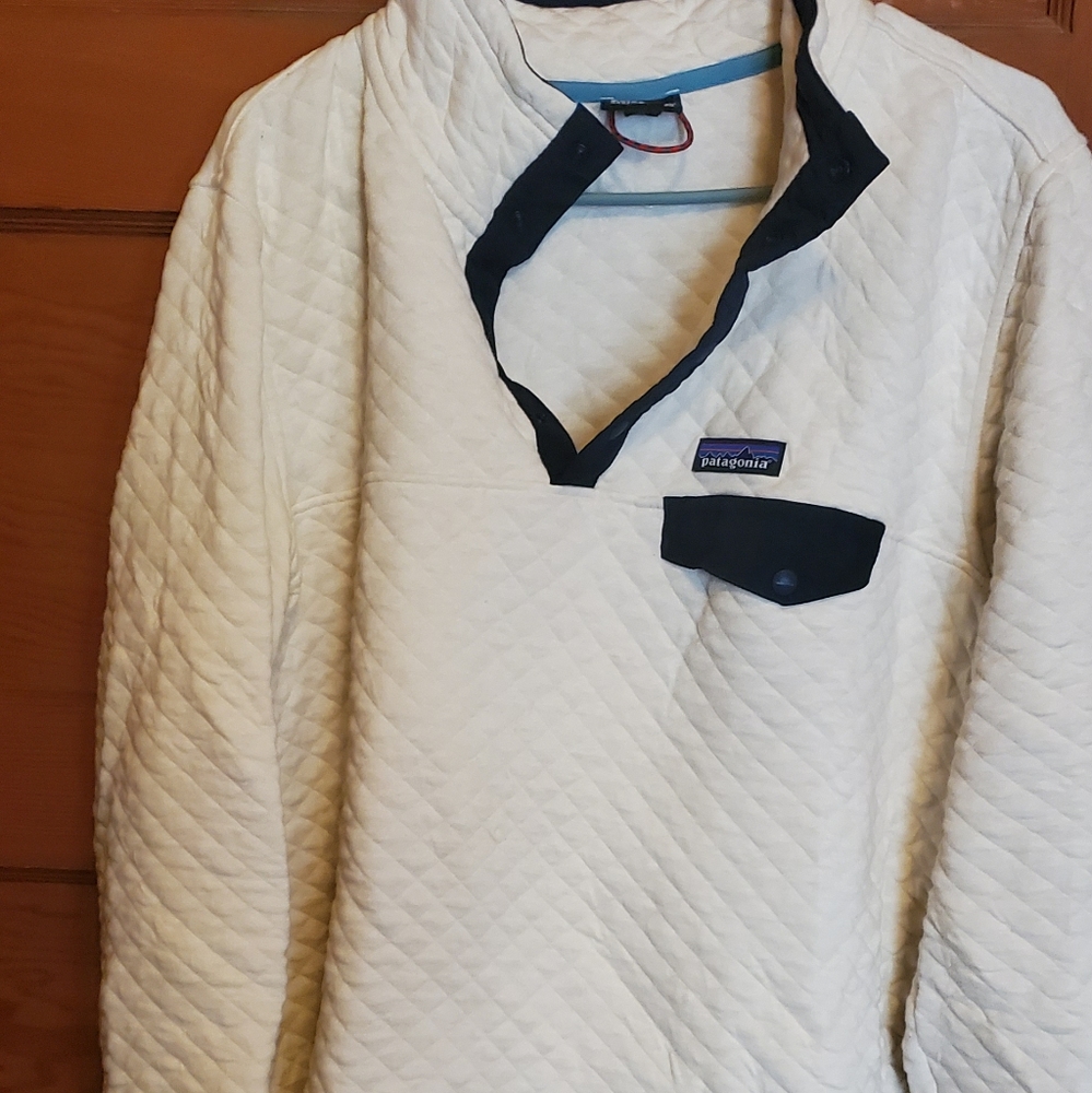 PATAGONIA Organic Cotton Quilted Snap T Pullover